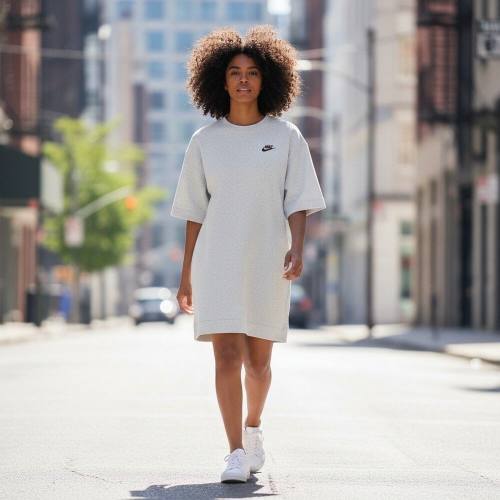 NIKE TECH FLEECE OVERSIZE T-SHIRT DRESS, SIZE XL, NWOT